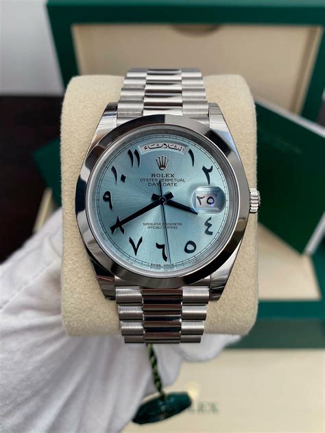 platinum rolex arabic writing price|rolex with arabic numbers.